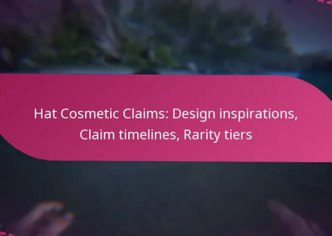 Hat Cosmetic Claims: Design inspirations, Claim timelines, Rarity tiers