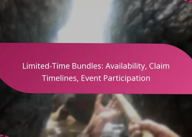Limited-Time Bundles: Availability, Claim Timelines, Event Participation