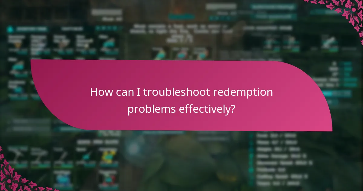 Where can I find support resources for redemption issues?