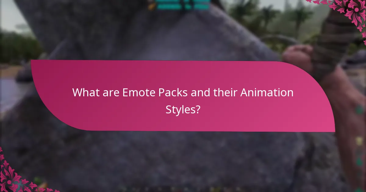 What are the Seasonal Events Related to Emote Packs?