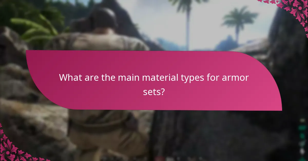 Which armor sets are most effective in gameplay?