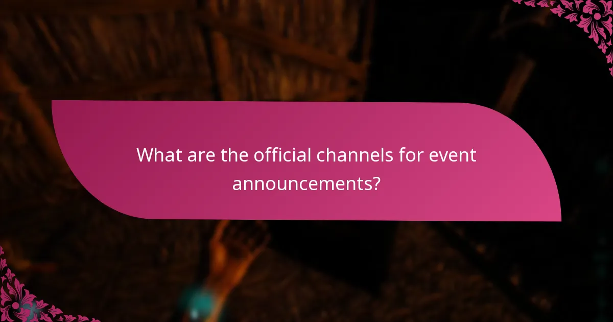 What are the steps to participate in announced events?