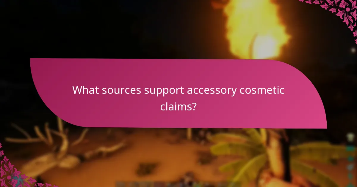 Which brands lead in accessory cosmetic claims?